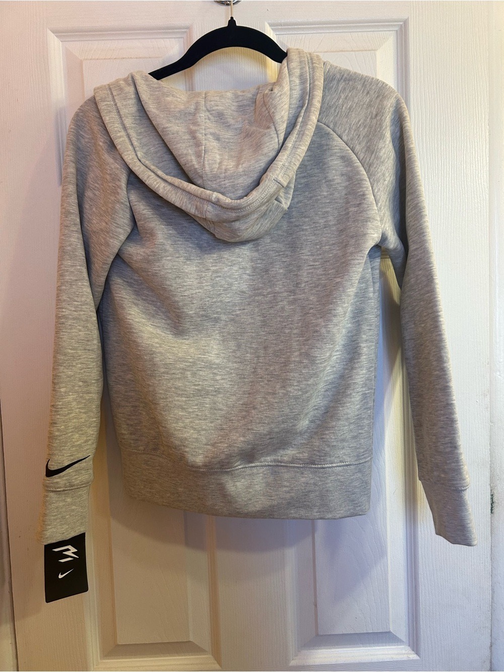 Nike Light Gray Full-Zip Fleece Hoodie Jacket - Picture 5 of 5